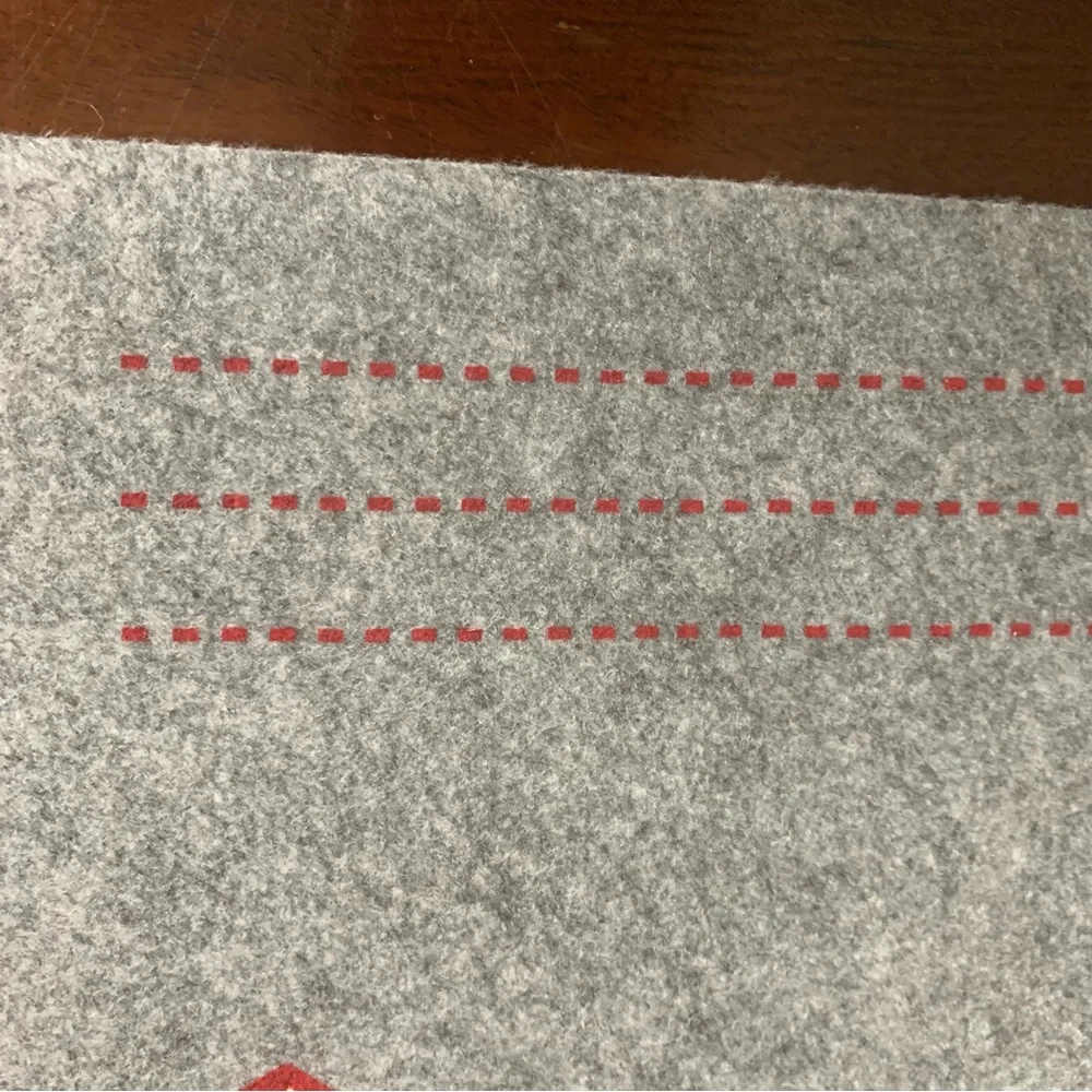 NWOT Material Felt Large Envelope with Heart Print